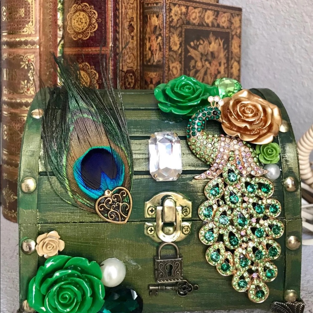Peacock jewelry box